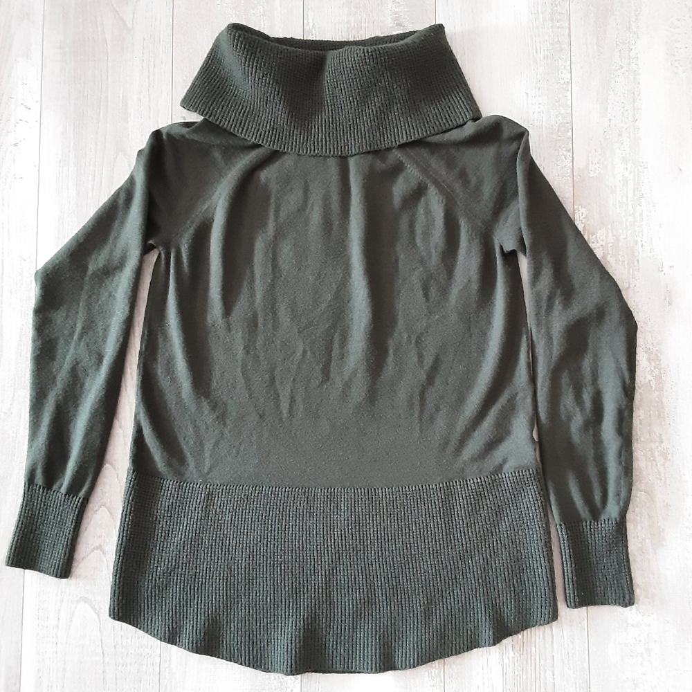 Forest Green Cowl Neck Sweater
